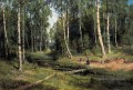 dans la forêt de bouleau en 1883 paysage classique Ivan Ivanovitch